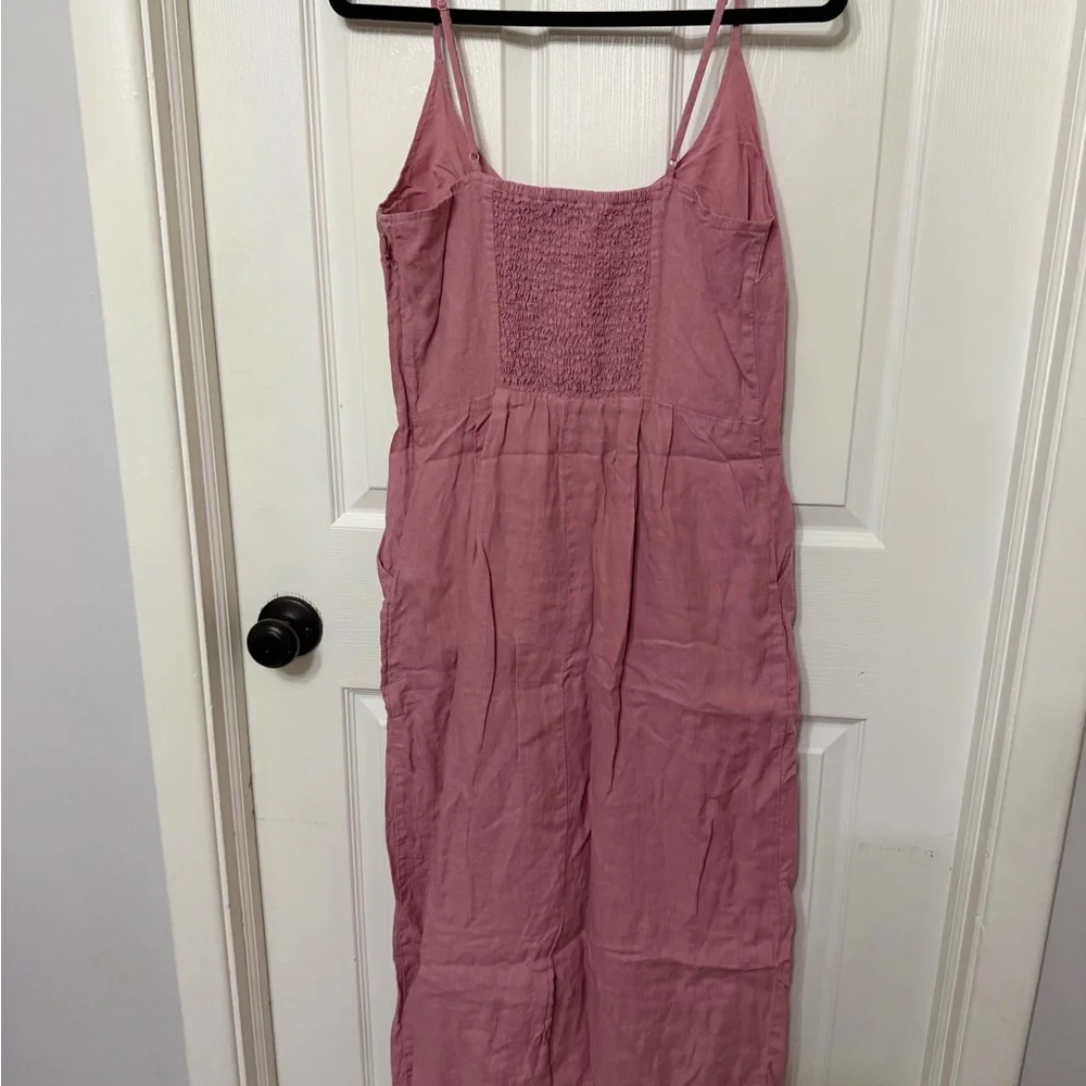 Quince Blush Pink Sleeveless Midi Dress - Picture 6 of 9